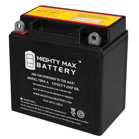 YB9A-A 12V 9AH 130 CCA Battery Replaces Honda CH150 Elite Deluxe